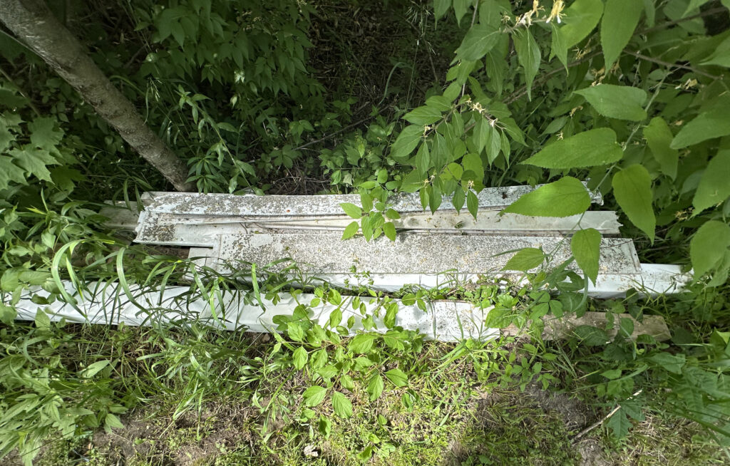 Using old vinyl fence posts