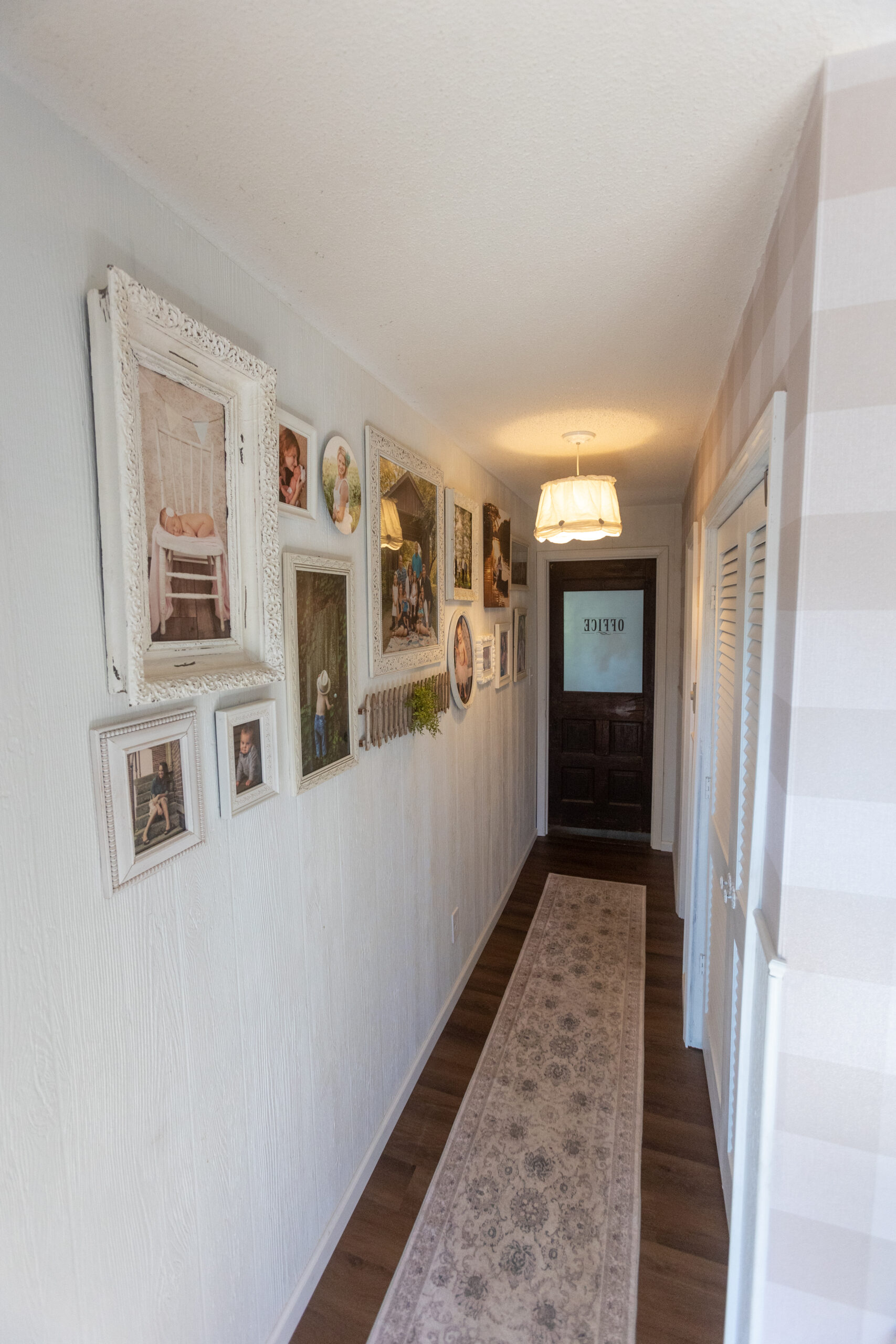 The finished hallway makeover